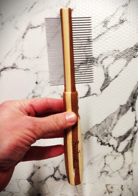 Bamboo Handle Dog Brush - Eco-Friendly Pet Grooming