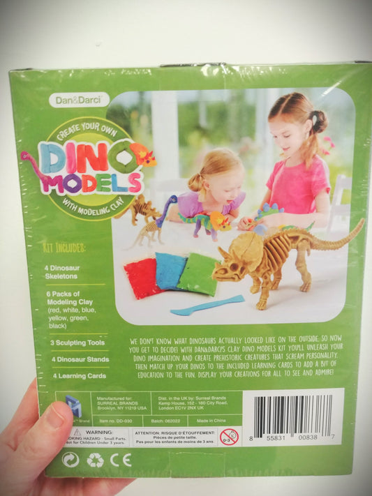 Dino Clay And Skeleton Models